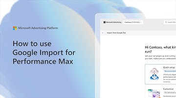 How to use Google Import for Performance Max