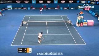 Australian Open 2012 R4 - Federer vs Tomic HD 1080p highlights