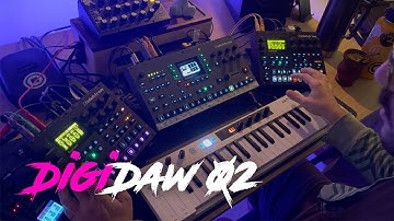 DigiDaw02 - Dawless Techno Jam - Elektron Digitakt, Digitone and Octatrack. Moog Minitaur on bass.