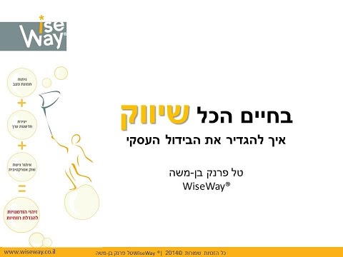 איך ליצור בידול משמעותי ולהגדיל את הרווחיות