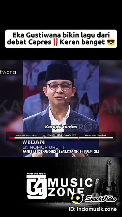 Eka Gustiwana bikin lagu dari debat capres 2024 #edit