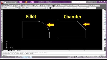 How to Use Fillet & Chamfer Command in Autocad
