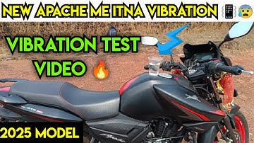 New Apache RTR 2v racing edition 🔥 🐎 vibration video 😰 #apache #rtr #tvs #theajitrider #vibration
