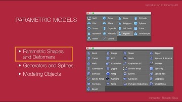 Parametric Shapes & Deformers