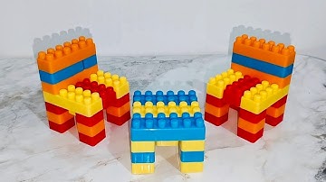 Satisfying Diy Building Blocks Table and Chair🪑|Asmr sound|Relaxing#buildingblocks #asmr #asmrsounds