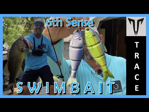 Unboxing & Fishing with the new TRACE from 6th Sense! ( First time ever  using swimbaits! ) 