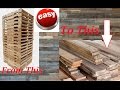 Fastest and Easiest way to break down a pallet Fastest and Easiest way to break down a pallet