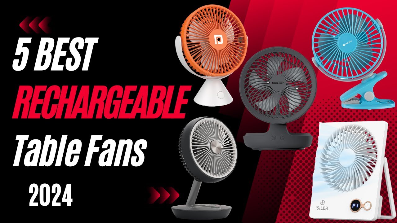 5 Best Rechargeable Fans | Best Rechargeable Fans in India in 2024 | Portable Fan | Charging fan