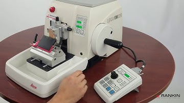 Setting the cutting window on Leica RM2255 Microtome