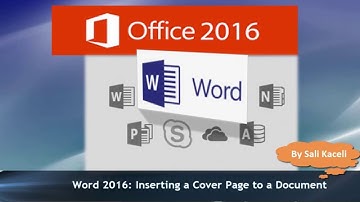 Word 2016 Tutorial: Inserting a Cover Page in a Document (18)