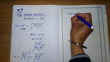 Introduction to Standard Deviation. Calculating SD of Individual Series via Direct Method