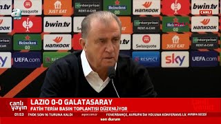 Lazio 0-0 Galatasaray Fatih Terim Maç Sonu Basın Toplantısı