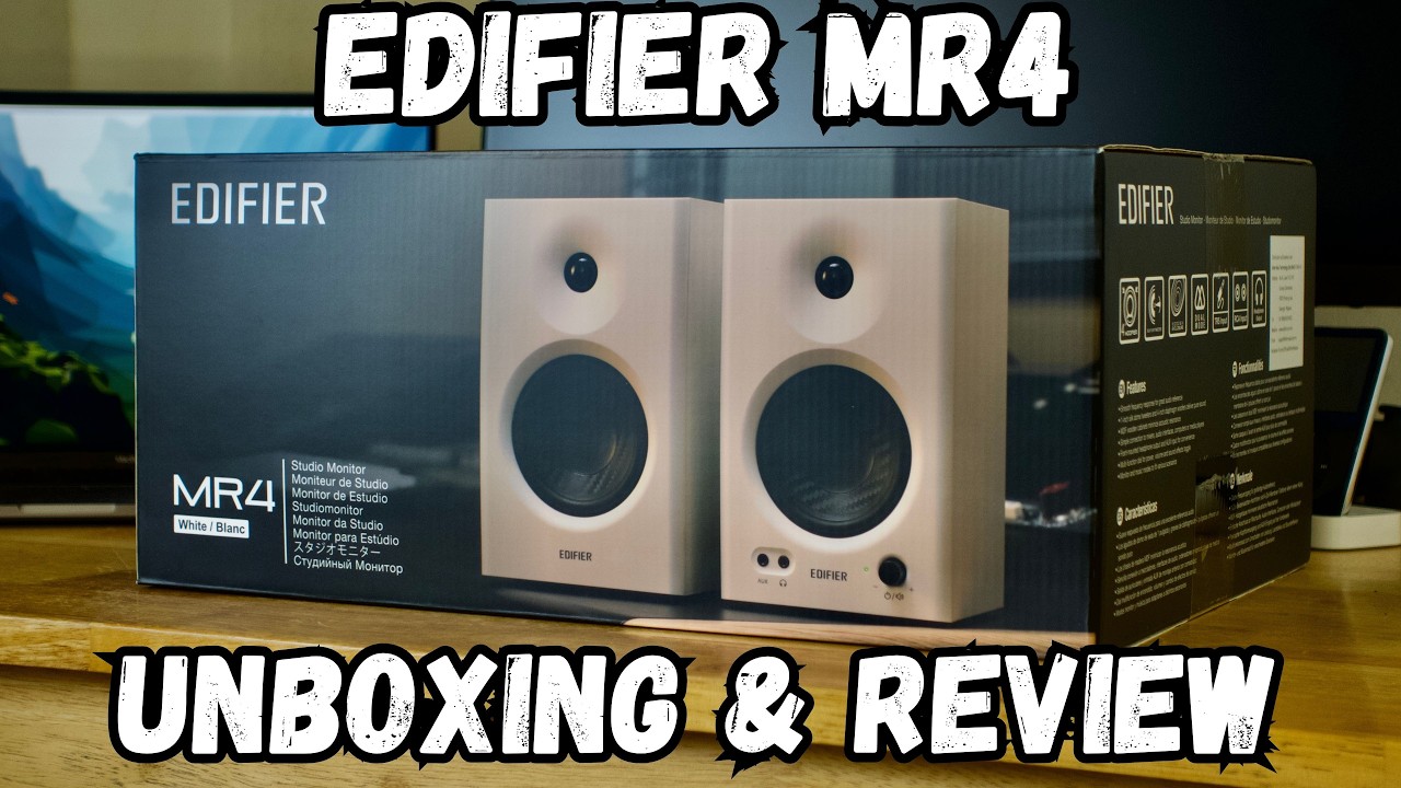 Edifier MR4 Studio Monitor Unboxing & Review (White) - YouTube