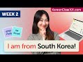 Level 1 korean week 2  express where youre from with confidence in korean