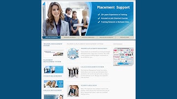 Training and Placement Management System | Java JSP Servlet Project | Java JSP CRUD Project