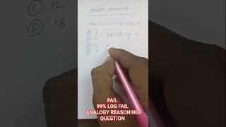 Analogy reasoning ka questions। 99% Log fail।😃😃#shorts #reasoning #tricks #shortvideo