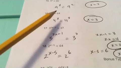 Algebra 1 Quiz Review 7.1-7.3 Video