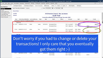 The Audit Trail Report - QuickBooks Desktop