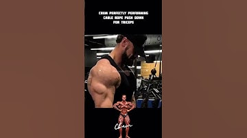 Cbum :- Best way to perform rope push down #bodybuilding #cbum #motivation