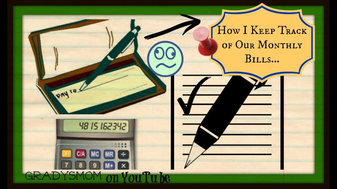 keeping track of my bills