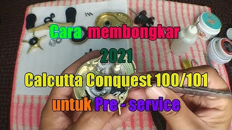 how to dismantle 2021 Shimano Calcutta Conquest 100/101 for Pre-service ( ENG SUB )