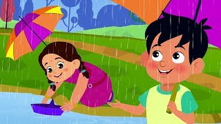 Pani Barsa Cham Cham | पानी बरसा | Hindi Nursery Rhymes | Hindi Balgeet screenshot 5