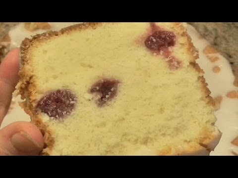 Cream Cheese Cherry Pound Cake