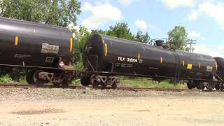 AWESOME!  CSX Empty Ethanol Train K615 with CN #8952, GTW Heritage Unit