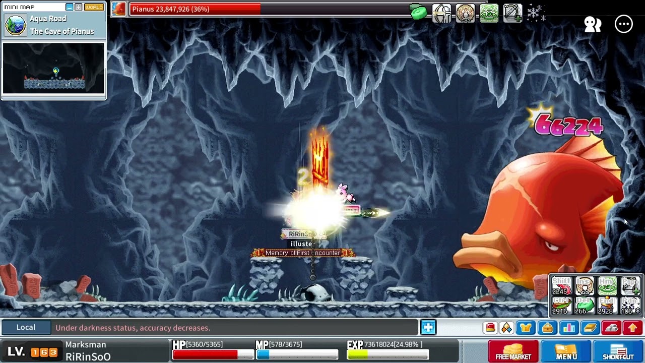 [Artale] 163 Marksman I finally unleashed Snipe 30 (against Pianus)