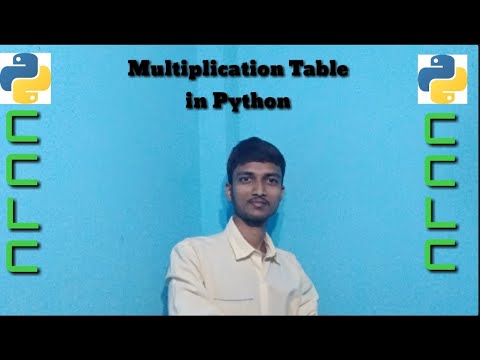 #Multiplication Table in Python #7