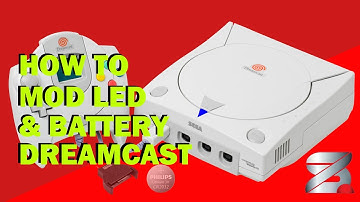 Led & Battery mod on Dreamcast #8pins #howto #sega #dreamcast