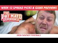 2020 NFL Week 12 Picks Against The Spread | The Bluetooth | Cust Corner Mini Spa Adventure