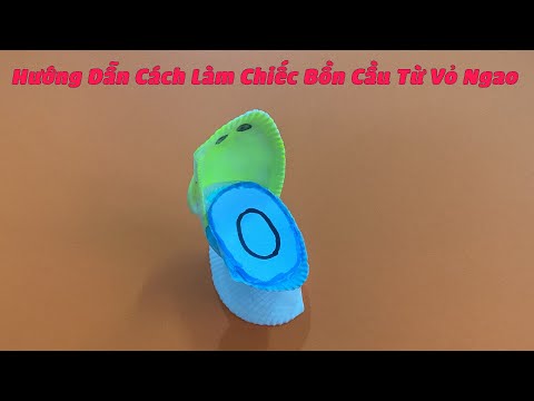 Hướng Dẫn Làm Chiếc Bồn Cầu Mini Từ Vỏ Ngao | Kênh Tái Chế Từ Vỏ Ngao