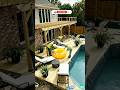 Beautiful swimming pool design in a small place 😍#shorts