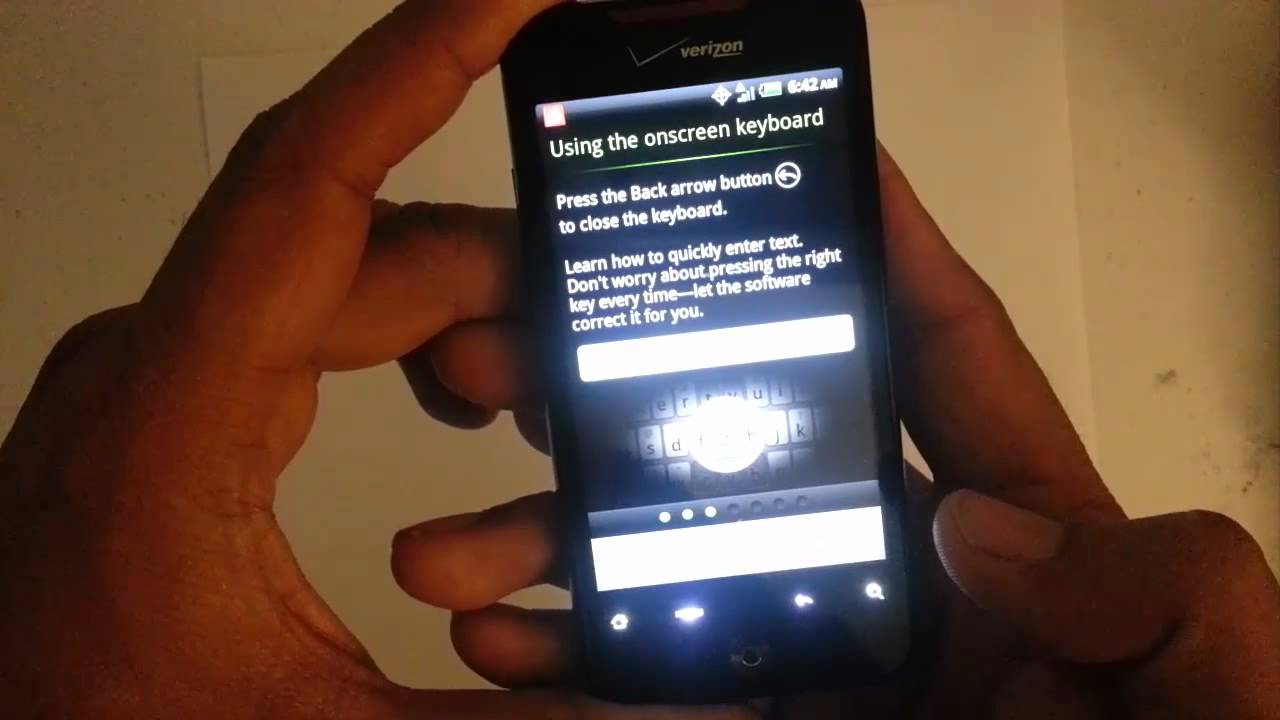 How to bypass the activation screen on the Htc Droid Incredible Verizon