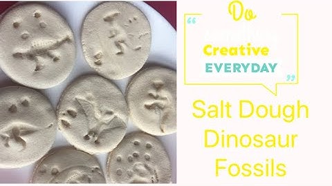 Salt Dough Dinosaur Fossils| Make dinosaur fossils at home