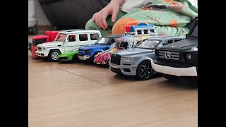 Bruder Toys Truck Loading Mini Cars For Kids and Toddlers Defender AMG WoW Beep Beep Super Cars