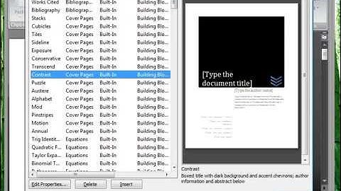 Microsoft Word 2007 ENG TB 09 06 Use QuickParts