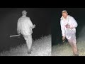 Trail Camera Captures Disturbing Images of Man with Axe and Possible Blood on Clothes