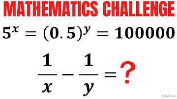 Learn how to solve exponential equation quickly for (1/x)-(1/y) | Math Olympiad Training