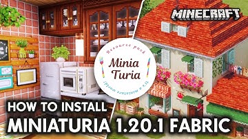 [EN/ID] How to Install Miniaturia 1.20.1 Fabric Tutorial - BEST Furniture Minecraft Java Edition Mod