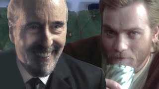 Obi Wan and Count Dooku talk about lolipops over dinner