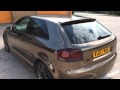 Black chrome wrap on a Audi s3