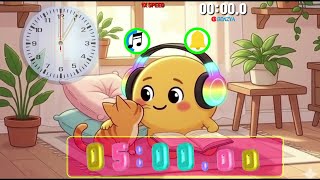 5 minute countdown soft 2D vector illustration  timer alarm🔔