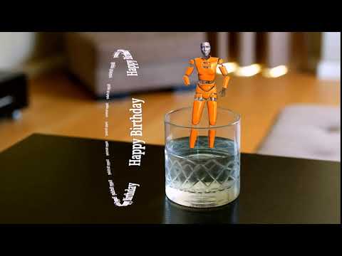 Holo- Roboty Happy Birthday- 3D Text - video from HoloVit
