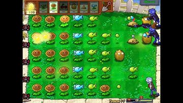 Plants vs Zombies Walkthrough Level 1-7 Day