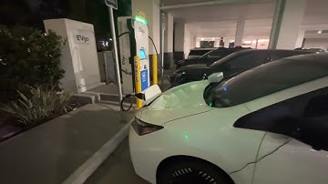 Charging a Nissan Leaf at EVGO Using NACS to CCS1 and CCS1 to CHAdeMO Adapter