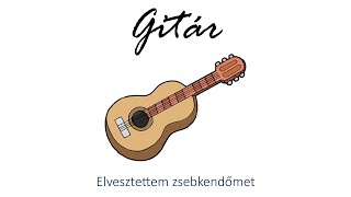 Hangszer ovi - Elvesztettem zsebkendőmet (gitár) / Hungarian children song (cat, cow, dog, animal)