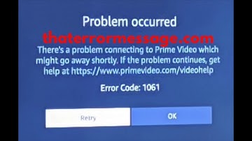Prime Video Error: 10601
