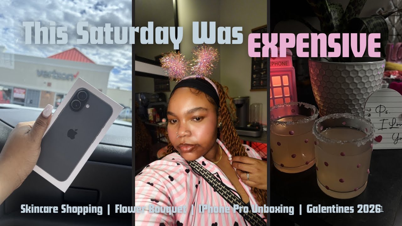 Spend The Day With Me ✨ iPhone 17 Unboxing, Skincare Shopping, & Galentine’s Party Prep 💖